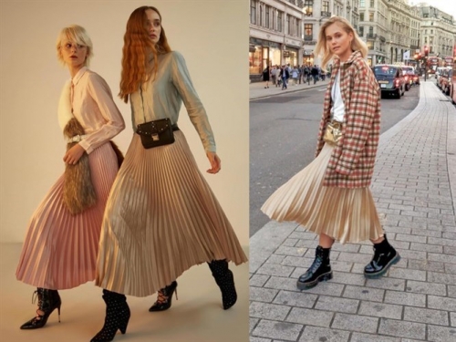 Pileli Etek Modası