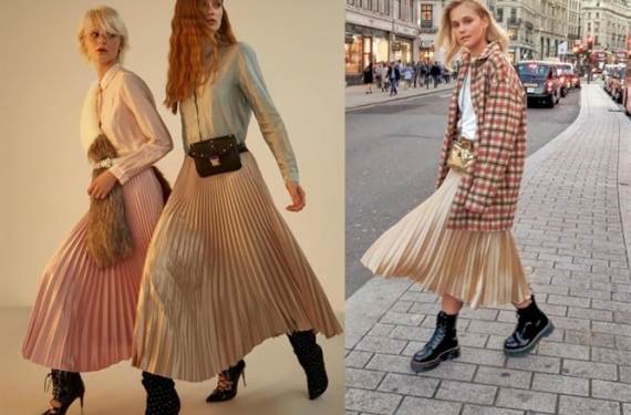 Pileli Etek Modası